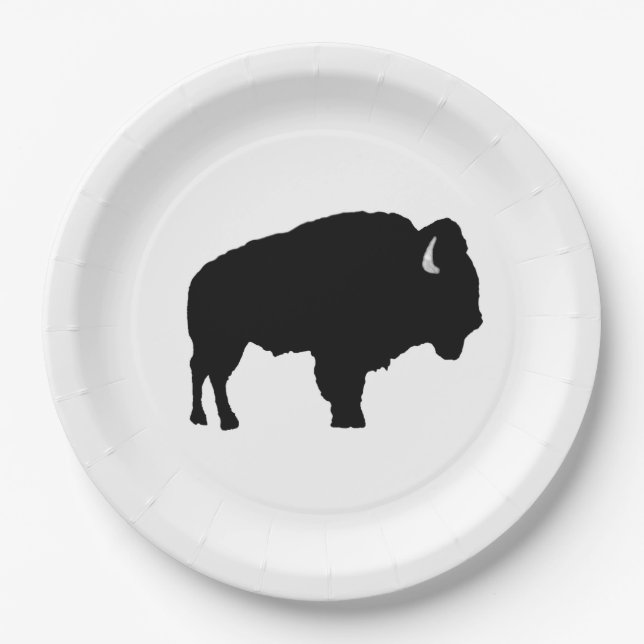 American Bison Paper Plate (Front)