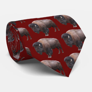 American bison tie