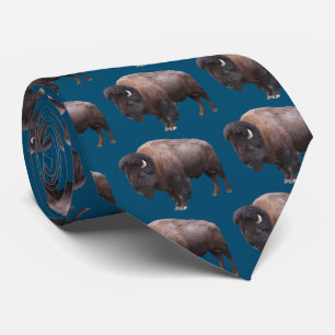 American bison tie