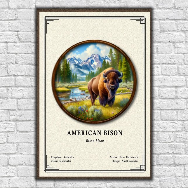 American Bison Zoology Series Poster (Creator Uploaded)