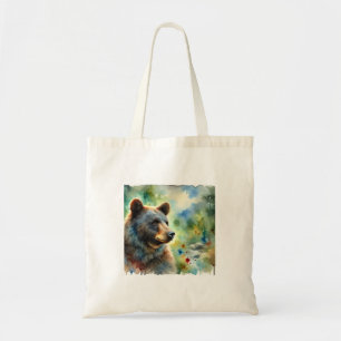 American Black Bear Watercolor 091024AREF120 - Wat Tote Bag