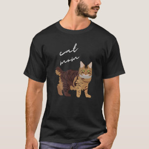 American Bobtail Cat Mom For Cat T-Shirt