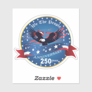 American Bold Eagle Patriotioc Anniversary USA