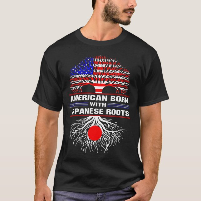 American Born with Japanese Roots T-Shirt (Front)