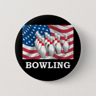American Bowling 2 Inch Round Button