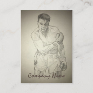 American Boxer Art Sketch Business Card