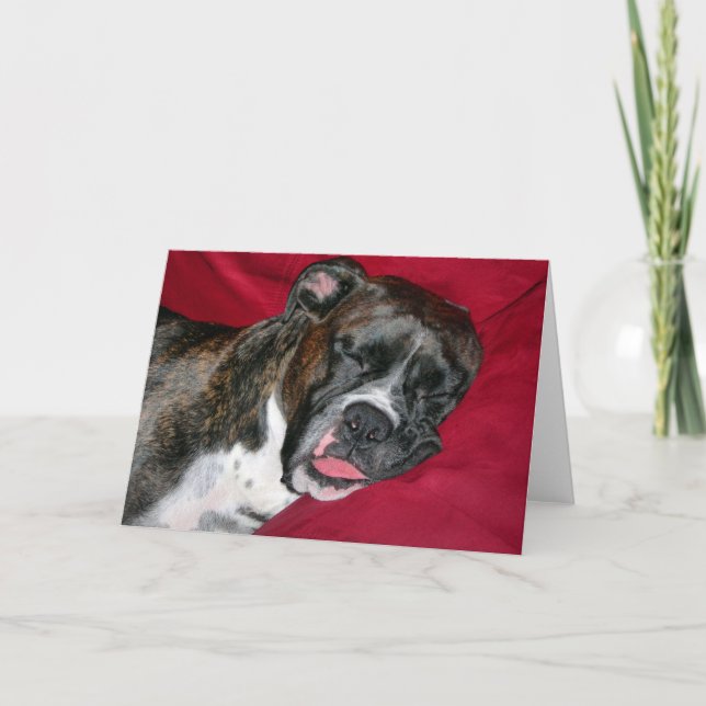 American Boxer Dog Card (Front)