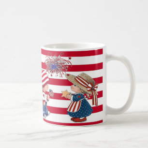 American Boy and Girl Patriotic Mug