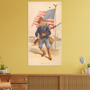 American boy  canvas print