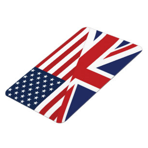 American - British Combined Flag Magnet