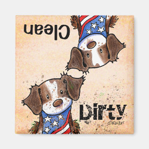 American Brittany Dishwasher magnet