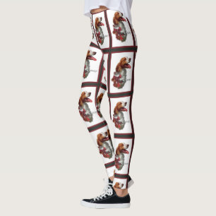 American Brittany Spaniel Christmas Leggings