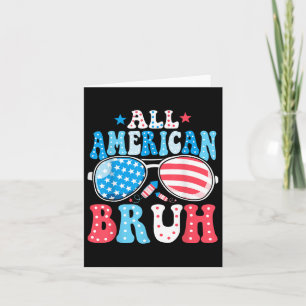 American Bruh Independence Days Firework Patriotic Card