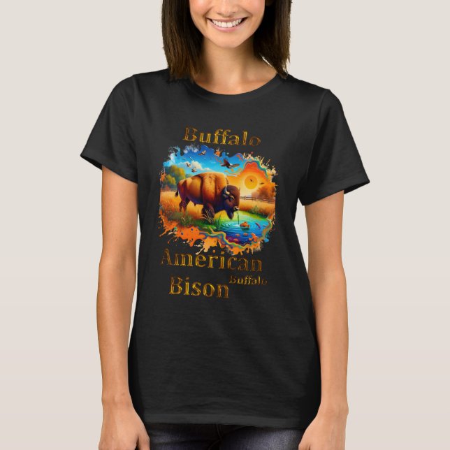 American Buffalo Bison T-Shirt (Front)
