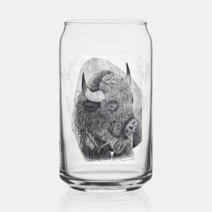 American Buffalo Can Glass