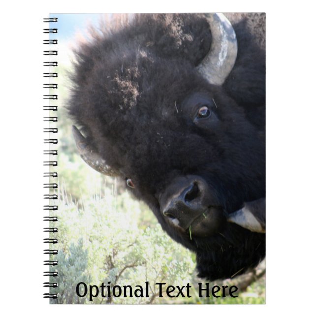 American Buffalo in Yellowstone National Park Notebook (Front)