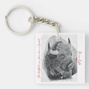 American Buffalo Keychain