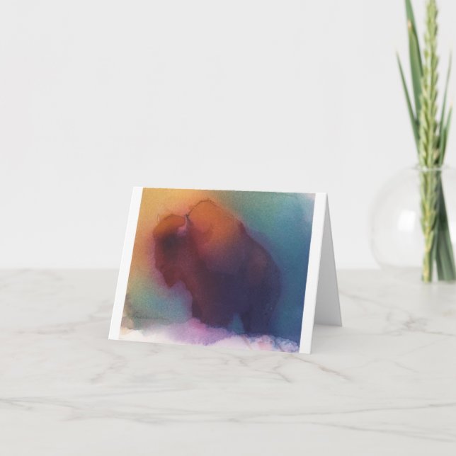 "American Buffalo" - note card (Front)