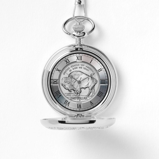American Buffalo Silver Dollar Commemorative Coin  Watch (Front)