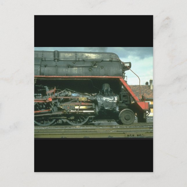 American built Skyliner poses for_Steam Trains Postcard (Front)