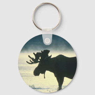 American Bull Moose Keychain