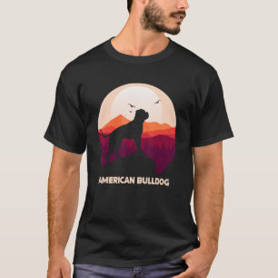 American Bulldog and Moon Halloween T-Shirt