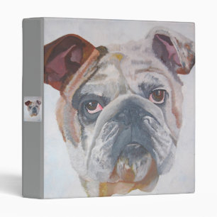 American Bulldog Artistic Pet Portrait Binder