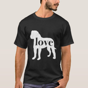 American Bulldog Bully Love A Vintage Style Graphi T-Shirt