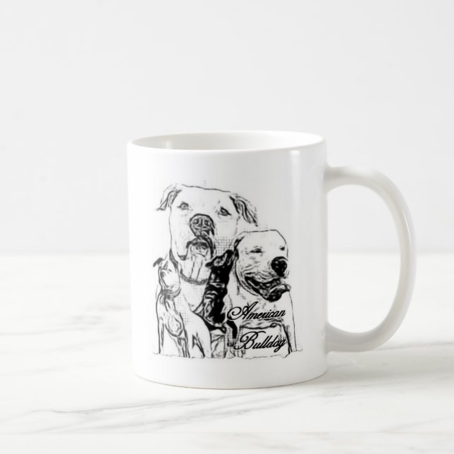 American Bulldog Coffee Mug (Right)