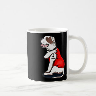 American-bulldog Dog I Love Mom Tattoo Coffee Mug