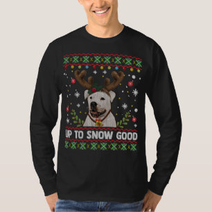 American Bulldog Reindeer Ugly Christmas Sweater