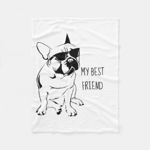 AMERICAN BULLDOG SKETCH FLEECE BLANKET