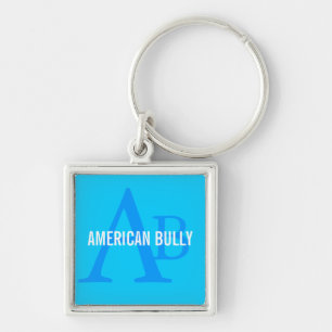 American Bully Breed Monogram Keychain