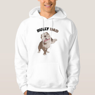 American Bully Dad Dog Owner Father Funny Men  Hoodie