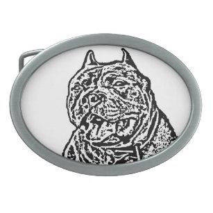 pitbull belt buckle