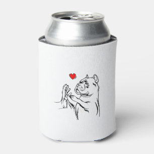 American Bully Love Cute Pitbull Dog Mom Funny Gir Can Cooler