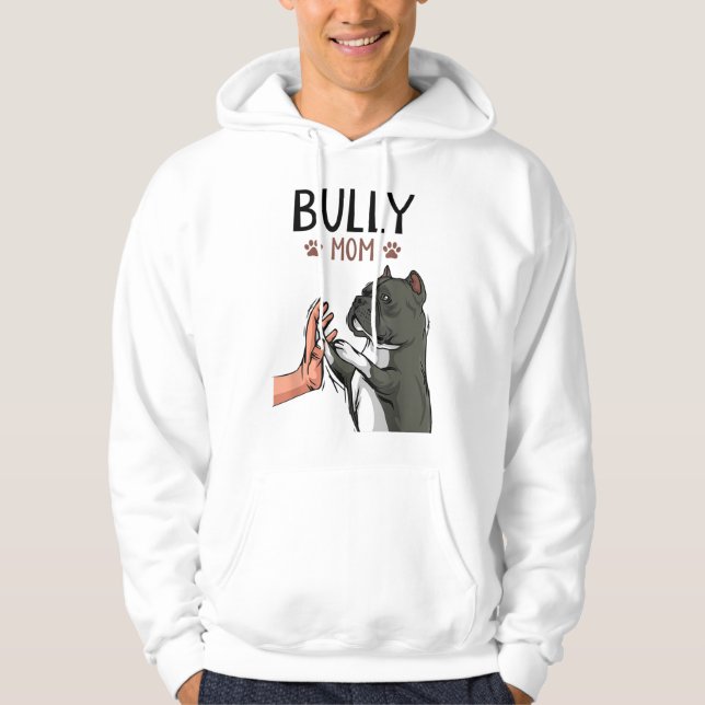 American Bully Mom Cute Dog Hoodie (Front)