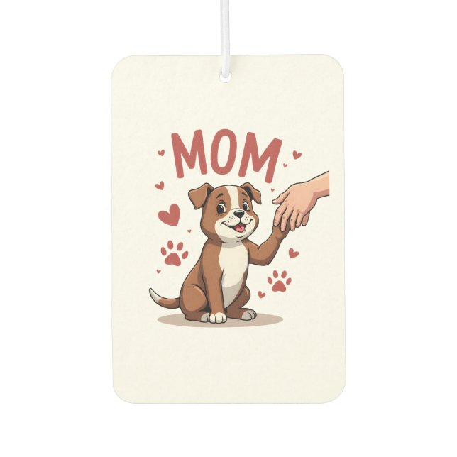 American Bully Mom Cute Dog Mama Funny Women Air Freshener (Front)