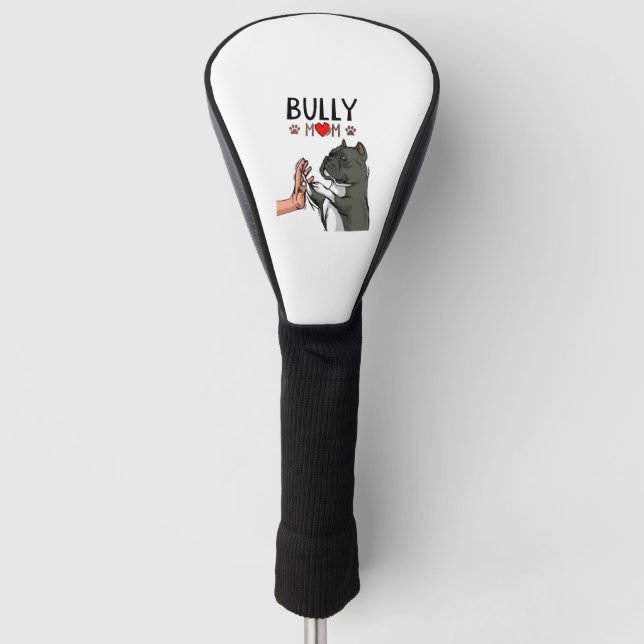 American Bully Mom Cute Dog Mama Funny Women Golf Head Cover (Front)