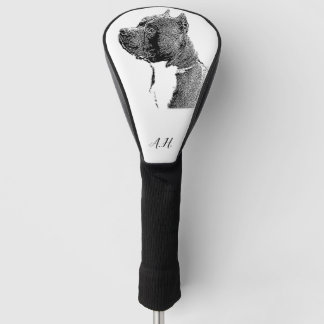 American Bully pitbull dog monogrammed Golf Head Cover