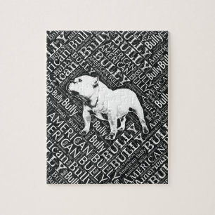 American Bully Word Art Jigsaw Puzzle