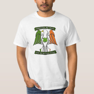 American by Birth, Irish by the Grace of God Eagle T-Shirt