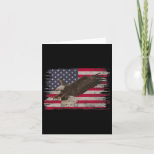 American Byld Eagle 4th Of July Us Flag Patriotic Card