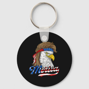 American Byld Eagle Usa Flag 4th Of July Eagle Usa Keychain
