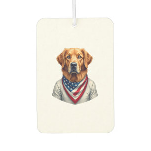 American Canine Golden Retriever Vintage Tee Air Freshener