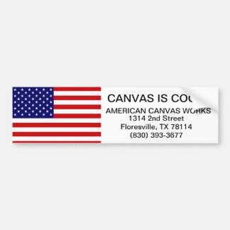 AMERICAN CANVAS WORKS BUMPER STICKER