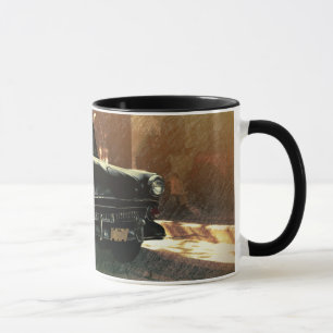 American car on the street in old Havana, Cuba mug