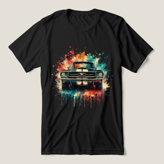 American car Tri-Blend shirt (Design Front)