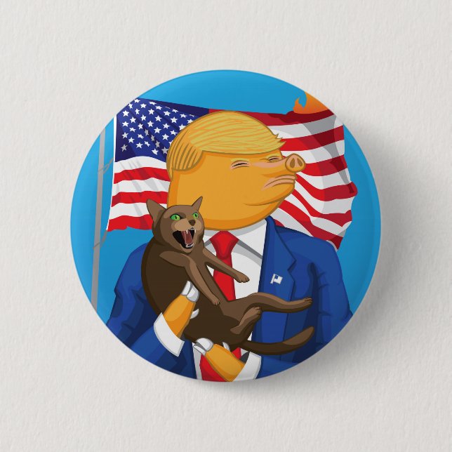 American Catastrophe 2 Inch Round Button (Front)