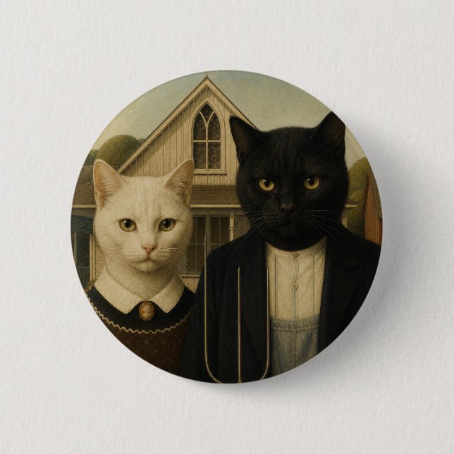 American Cathic 2 Inch Round Button (Front)